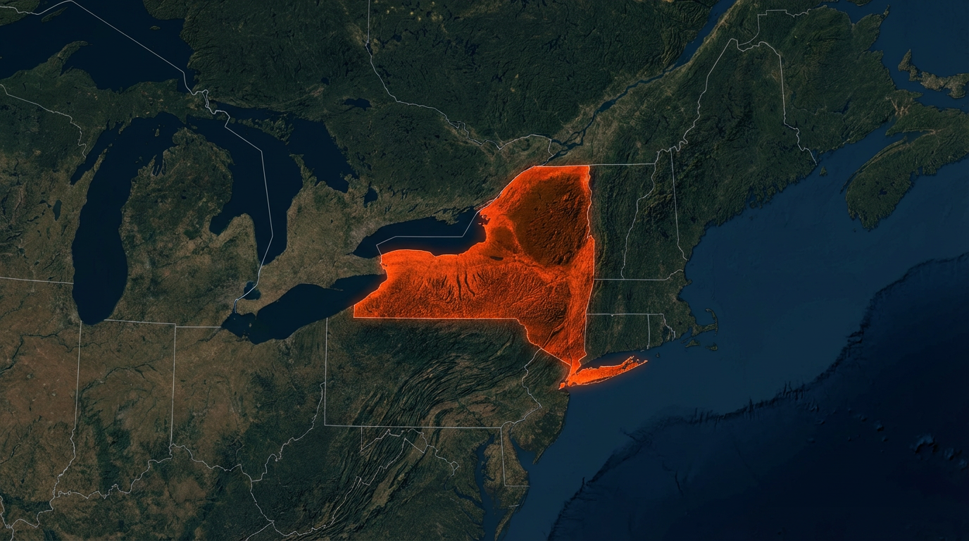 New York top 10 state for large truck injury crashes national ranking