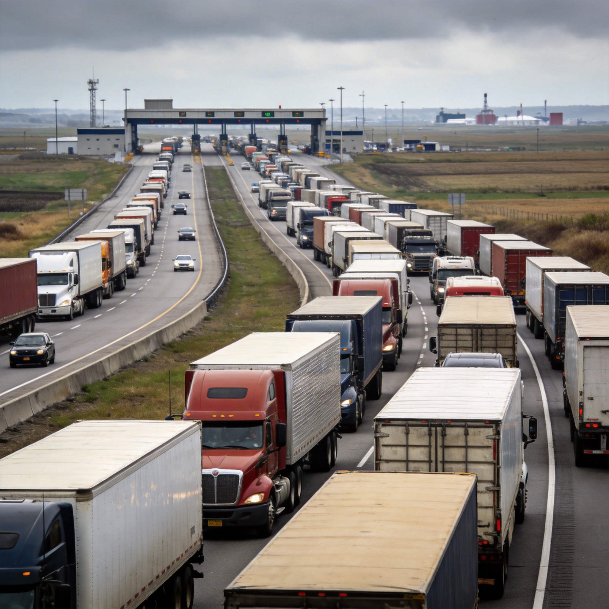 Niagara truck to car ratio shift 2025 trade tensions